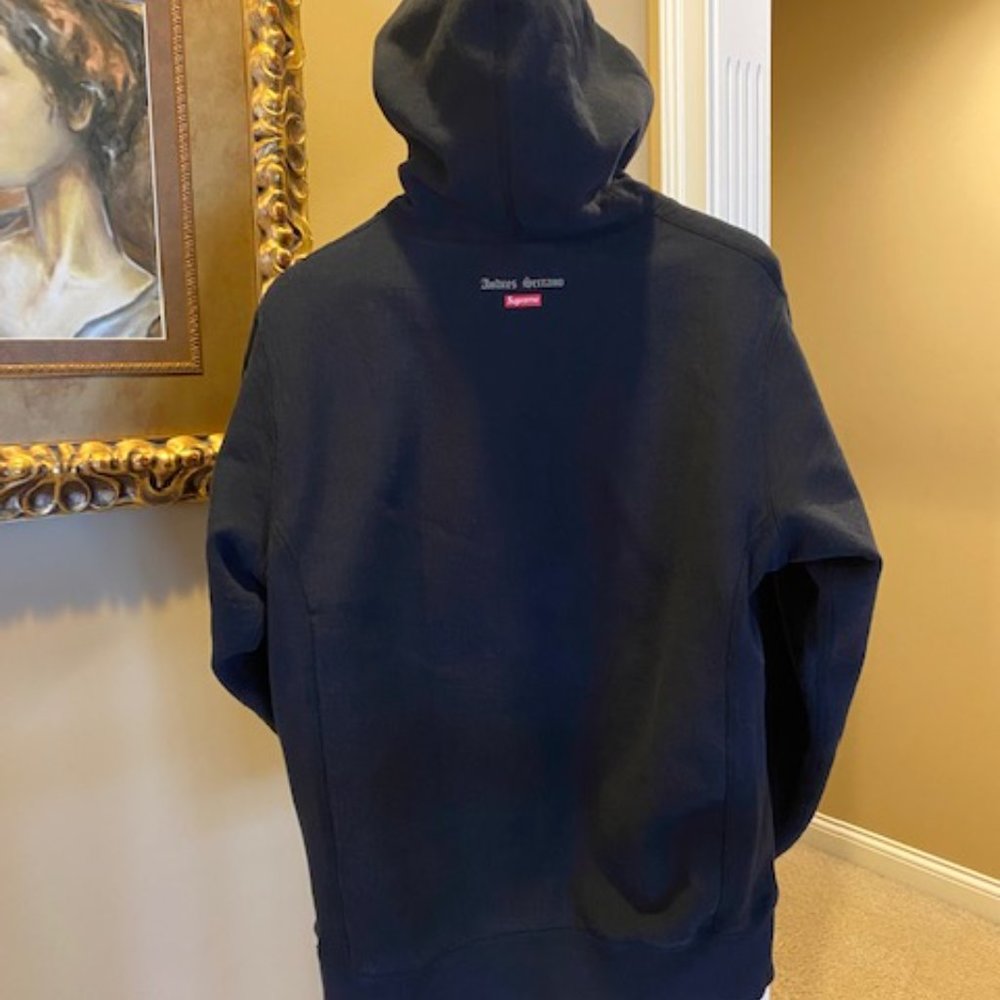 SUPREME Pi$$ Christ Fall 2017 Men's Collection Sweatshirt/Hoodie Black Large - Picture 3 of 7